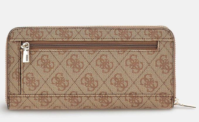 PORTEFEUILE GRAND FORMAT PU LAUREL GUESS JEANS MARRON SWVC85 00146