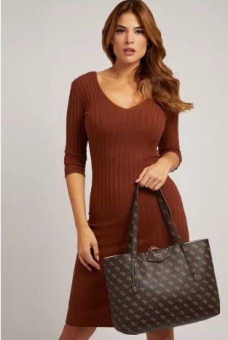 SAC CABAS Guess jeans MARRON HWEBG8 39023