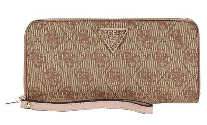 PORTEFEUILE GRAND FORMAT PU LAUREL GUESS JEANS MARRON SWVC85 00146