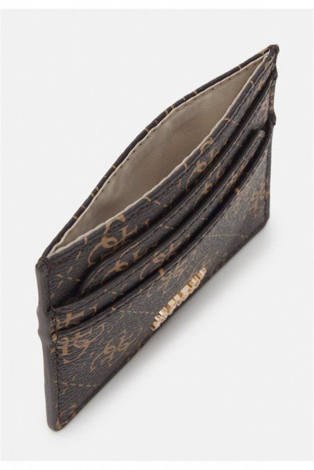 PORTE CARTES  GUESS JEANS BROWN