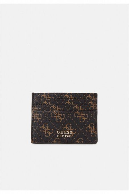 PORTE CARTES  GUESS JEANS BROWN